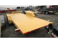 Yellow 22ft Tilt Bed Equipment Trailer w/Steel Decking