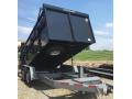 14ft Black and Grey Low Profile Dump Trailer