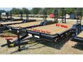 Black 20ft Equipment Trailer w/Stand up Ramps