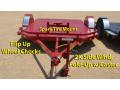 Red 10ft SA Open Motorcycle Trailer