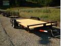 16ft open car hauler wood decking