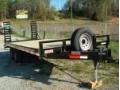 16ft Flatbed Trailer-Spare, Wood Deck and More