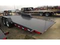 Black 20ft Tilt Bed Trailer w/Diamond Tread Plate Decking