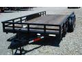 14ft Utility Trailer Wood Deck with 2-3500lb Axle