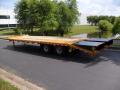 25+5ft pintle hitch flatbed equipment trailer