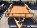 16ft Tandem 3500lb Axle Pipe Top Rail Utility Trailer