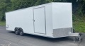 24ft White Cargo Trailer w/Barn Style Rear Doors