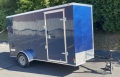 Blue 12ft V-nose Cargo Trailer