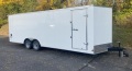 24ft White Enclosed Trailer w/D-Rings
