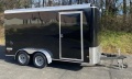 Black Cargo Trailer w/Barn Doors 14ft