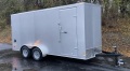 16ft Silver V-nose Cargo Trailer w/Ramp