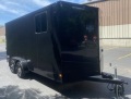 Black 14ft Cargo Trailer w/Blackout Package and Side Window