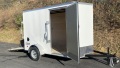 10ft White Single 3500lb Axle Cargo Trailer