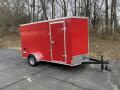 12ft Single 3500lb Axle Red Cargo Trailer