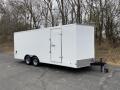 20ft White V-nose Cargo Trailer w/Ramp Door