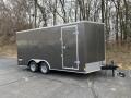 16ft Charcoal V-nose Cargo / Enclosed Trailer