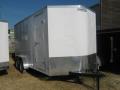 16ft Cargo Trailer with Rounded V-Front and Rear Ramp Door