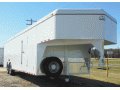 26ft Cargo Trailer-GN-Loaded Wedge Nose and Spare Tire
