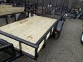 10FT BLACK UTILITY TRAILER WITH TONGUE TOOL BOX