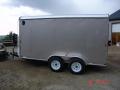 14ft Beige Cargo Trailer T/A  with Rear Ramp and 3500lb Axles