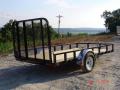 12FT Single Axle Spring Assist Ramp Gate Utility Trailer