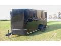 12FT BLACK W/BLACKOUT PACKAGE MOTORCYCLE TRAILER