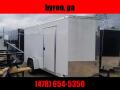 6x12 Ramp Door WHITE Enclosed Cargo Trailer