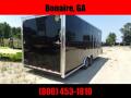 8.5x24 10k black Carhauler w/ ramp door Enclosed Cargo