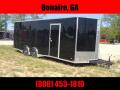 8.5x24 10k Black Carhauler w/ ramp door Enclosed Cargo