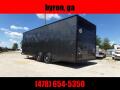 Covered Wagon Trailers 8.5x24 Bk Black out ramp door Enclosed Cargo