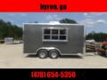 8.5x16 enclosed cargo 3x6 glass and sceen 3 Bay Sink Concession Vending Concession Trailer