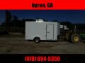 6x12 with electric AC barn door Enclosed Cargo Trailer