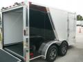 12ft  MotorCycle Trailer - Two Tone Black and White