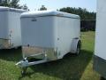 White 10ft Cargo Trailer with Single Rear Door