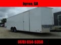  Covered Wagon Trailer 8.5x24 10k Carhauler w/ ramp door Enclosed Cargo