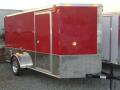 Red SA 12ft Enclosed Motorcycle Trailer