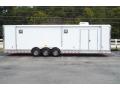 White 32ft Car Hauler with Awning , A/C LOADED