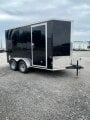 12ft Cargo / Enclosed Trailer Black V-nose