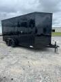 BLACK W/BLAKOUT PACKAGE 16FT CARGO TRAILER