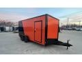 #33365 - 2022 Spartan 7x16 300 Series 7' tall Orange/Black Cargo Trailer