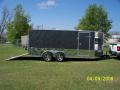 16FT  CHARCOAL CARGO TRAILER W/RAMP