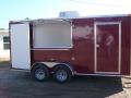 RED 16FT VENDING TRAILER WITH A/C