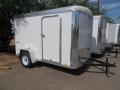 10ft White Flat Front Enclosed Cargo