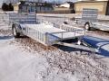 14ft Aluminum ATV Trailer w/Side and Rear Ramps