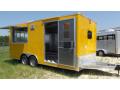 Concession Trailer Yellow 18ft w/Sink Package