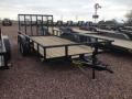 16ft flatbed with slide in ramps 