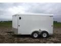 12ft Tandem Axle Round Top V-nose Enclosed Cargo
