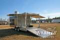 8.5 X 20' V-NOSED ENCLOSED  CONCESSION TRAILER w/ ENCLOSED PORCH