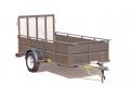 8ft Grey Utility Trailer With Solid Sides