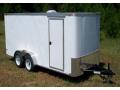 16ft White Cargo Trailer with Brakes-Finished Interior